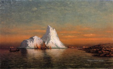 William Bradford Painting - Fishing Fleet off Labrador William Bradford